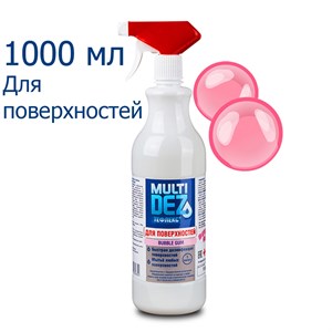 Мультидез-Тефлекс для дезинфекции и мытья поверхностей с ароматом БАБЛ ГАМ спрей 1000 мл - фото 15956