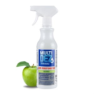 Мультидез-Тефлекс для дезинфекции и мытья поверхностей с ароматом Яблоко спрей 500 мл - фото 16315
