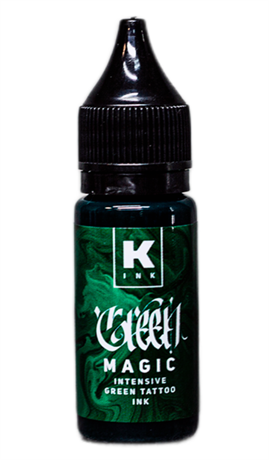 КРАСКА Green Magic intensive green tattoo ink