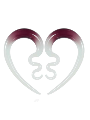 Растяжки из стекла Молочно-бордовые EK0707-PUWH