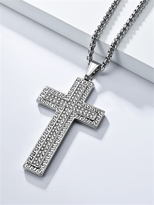 Подвеска-крест Римские мотивы SL с цепочкой YH-XL0138-SS-SLCL
