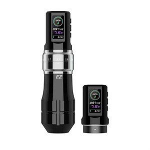 EZ P3 Pro Gloss Gray - Беспроводная тату машинка с двумя аккумуляторами - фото 20937