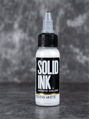 White mixing Solid Ink - Краска для тату 30 мл SI-WHITEmix - фото 21060