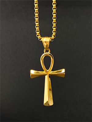 Подвеска Анх Египетская сила GD с цепочкой YH-XL0142-SS-GD