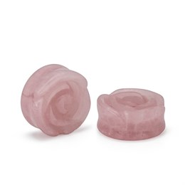 Плаги камень розовый кварц. Rose Quartz Stone