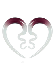 Растяжки из стекла Молочно-бордовые EK0707-PUWH