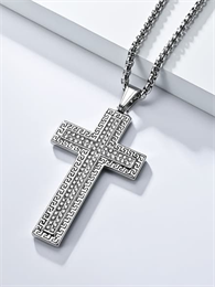 Подвеска-крест Римские мотивы SL с цепочкой YH-XL0138-SS-SLCL