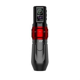 EZ P3 Pro Gloss Red - Беспроводная тату машинка с двумя аккумуляторами EZ P3 Pro RED x2