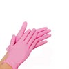 Перчатки нитриловые. Розовые - фото 15947