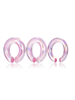 Толстые кольца из стекла Розовые EK0708-PKAB