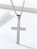 Подвеска Кристальный Крест SL с цепочкой 60 см YH-XL0139-SS-SLCL