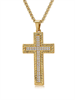 Подвеска-крест Римские мотивы GD с цепочкой YH-XL0138-SS-GDCL