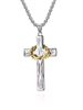 Цепочка с подвеской Крест и Терновый венок SL YH-XL0141-SS-SLGD