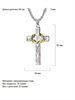 Цепочка с подвеской Крест и Терновый венок SL YH-XL0141-SS-SLGD