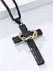 Цепочка с подвеской Крест и Терновый венок BK YH-XL0141-SS-BKGD